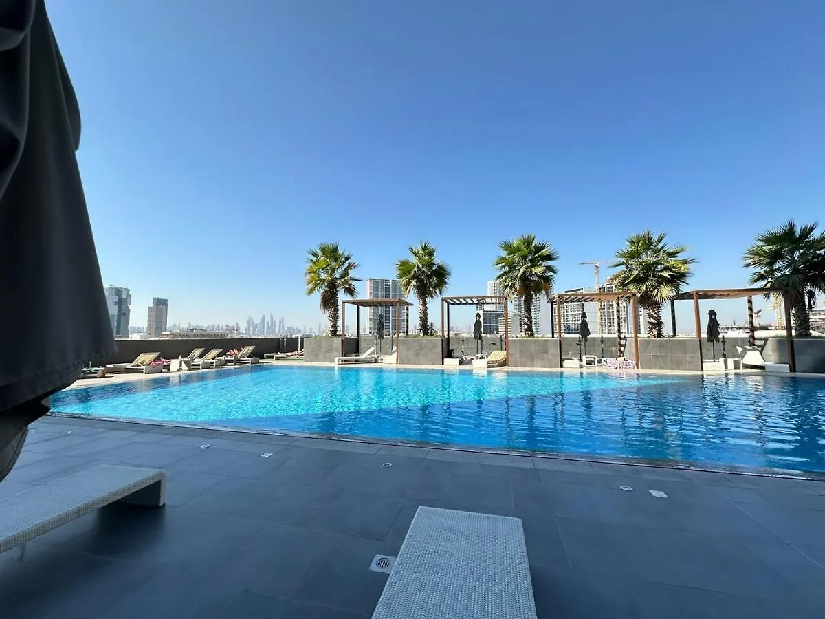 Lägenhet Dar Vacation - Cozy Studio With City View In Jvc Dubai Förenade Arabemiraten